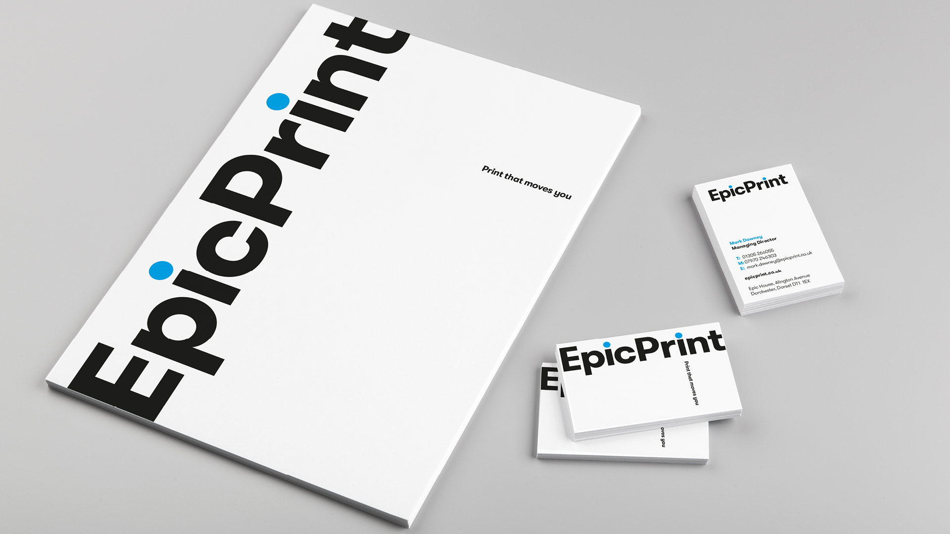 Epic brand for specialist print company